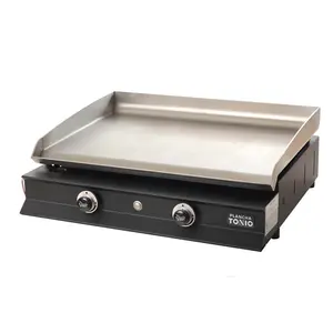 Comparateur de prix : Plancha à gaz IBISSA 2 feu - Plaque INOX et caisson INOX - IB1_2F