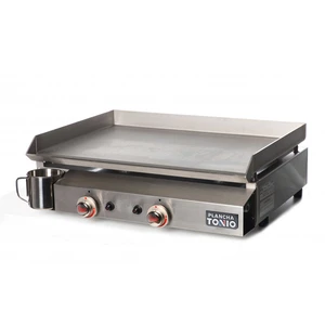 Plancha gaz 2 feux Bento tout inox pas cher