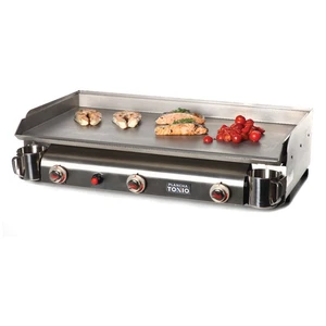 Comparateur de prix : TRIO Plancha 3 feux tout inox