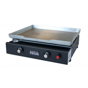 Comparateur de prix : Plancha à gaz LAGOS 2 feux - Plaque INOX et caisson EPOXY - LA12F