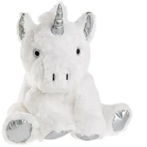 PELUCHO Peluche Bouillotte déhoussable Licorne - Made in France pas cher