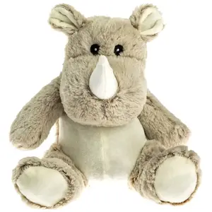 Pelucho Peluche Bouillotte Rhino - Made in France pas cher