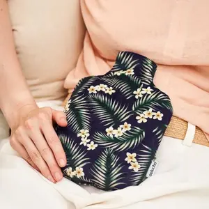 PELUCHO Bouillotte micro-ondes tropical noir pas cher