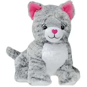 Pelucho - Peluche Bouillotte déhoussable chat - Made in France pas cher