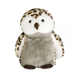 Pelucho Peluche Bouillotte Hibou - Made in France pas cher