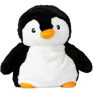 Pelucho Peluche Bouillotte Pingouin - Made in France pas cher