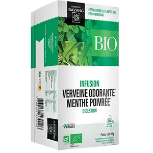 Comparateur de prix : Dayang Infusion Menthe Verveine Bio 20 sachets
