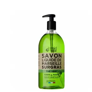 MKL Green Nature Savon Liquide de Marseille Thé Vert 1L pas cher