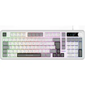 Clavier Gamer The G-la Keyz Caesium Ex 98% Filaire Membrane Rainbow ... pas cher