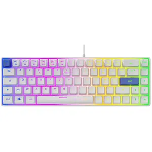 Clavier The G-Lab Keyz Hydrogen membrane compact RGB AZERTY français