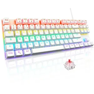 Comparateur de prix : The G-Lab Keyz Mercury TKL - Blanc - Outemu Red