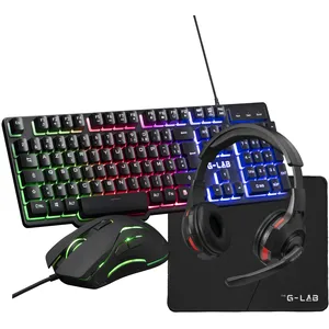 Comparateur de prix : Pack clavier et souris gamer THE G-LAB COMBO SULFUR FR TU