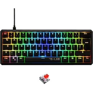 THE G-LAB Clavier gamer - Keyz Thallium - Red Switch Interchangeable - 100% Personnalisable