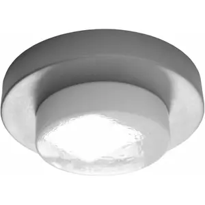 Plafonnier pour salle de bain argenté Lia IP44 - ENOstudio pas cher