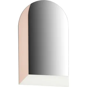 Miroir sérigraphié rose et ivoire 70 cm Linna - ENOstudio pas cher