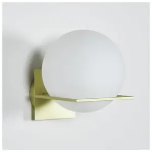 ENO Studio GIN-Applique LED verre/acier laitonné Ø20cm