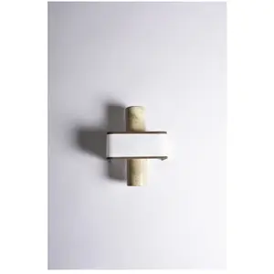 Applique murale en marbre beige 31 cm Hossa - ENOstudio