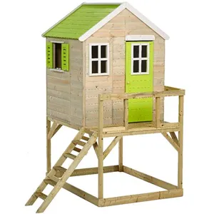 Comparateur de prix : Maison de jardin enfant extérieur - KANGUI - Cabane en Bois avec plate...