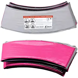 Comparateur de prix : Kangui - Coussin de protection trampoline Ø 305 cm - Rose et Gris TU
