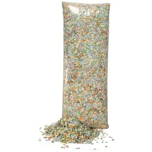 CHRISTIAN FABRICATIONS Confettis Multicolores - Luxe - 1Kg - Sac de 1 kilo - Mixte - Très colorés pas cher
