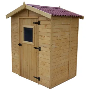 Comparateur de prix : Foresta Abri en panneaux avec plancher 2.61 m2 bois naturel Habrita ED 1612.01