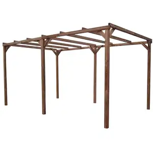 Comparateur de prix : Habrita - pergola sans plancher  14,80 m² bois traité - th 3050 TU