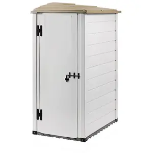 Habrita - abri mural résine 1,16 m2 beige/marron - evo 100.1 reverso TU pas cher