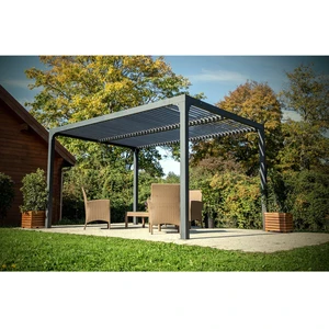 Comparateur de prix : Pergola bioclimatique 10.80 m2 gris antracite Habrita per 3630 bi