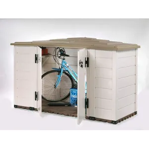 Comparateur de prix : Habrita - coffre de jardin résine 1930l beige/marron - box evo 200 TU