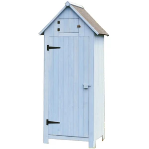 HABRITA Armoire Cabine de Rangement Lasurée Équipée de 3 Étagère, 0.41m2 pas cher