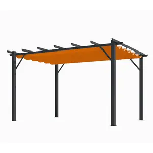 Comparateur de prix : Habrita - pergola aluminium 12 m2 gris anthracite - per 4030 gr TU