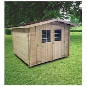 FORESTA Abri de jardin bois 3x3m épaisseur 28mm pas cher