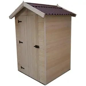 Foresta Abri en panneau avec plancher 2.03 m2 bois massif Habrita ED 1212.01 pas cher