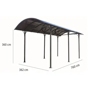 Comparateur de prix : HABRITA Carport Camping-Car Aluminium - Anthracite - 27,51m² - WIKIPOO  
