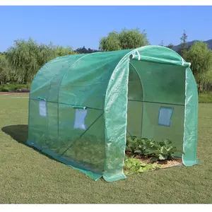 HABRITA Serre de Jardin en Acier Galvanisé, 200cm x 250cm, Vert