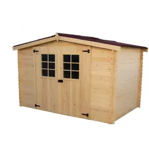 Comparateur de prix : Habrita - abri madriers massifs 4.59 m² bois naturel - al3019.02n TU