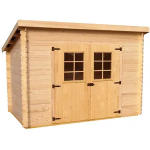 Comparateur de prix : Foresta Habrita - abri madriers massifs 4.59 m² bois naturel - ch3019.02n TU