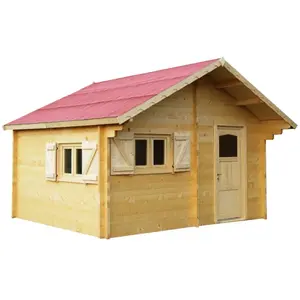 Comparateur de prix : Habrita Abri de jardin 24,96m² en bois massif - Double rainurage
