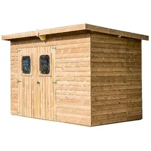 Comparateur de prix : HABRITA Abri Theora En Bois Massif Sans Plancher, Toit Mono Pente 7,33 M²