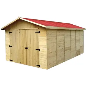 Comparateur de prix : Habrita - garage 15.60m² bois naturel - ed2848n TU