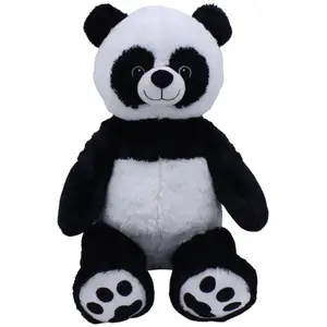 Pioupiou et Merveilles Peluche Géante Panda Chouka - Made In France Blanc pas cher