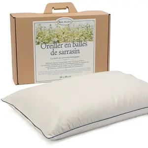 Comparateur de prix : Mille Oreillers - Oreiller en balles de Sarrasin biologique - 40 x 60 cm