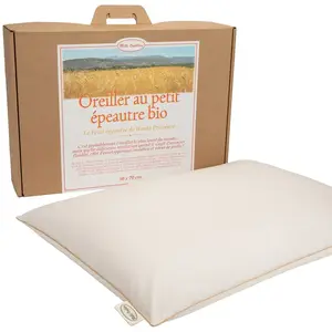 Comparateur de prix : Oreiller ferme petit épeautre biologique MILLE OREILLERS 50 x 70 cm 