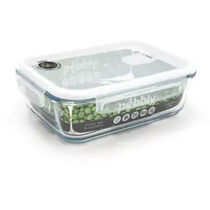 Comparateur de prix : Boîte hermétique PEBBLY RECTANGULAIRE EN VERRE 1.5L
