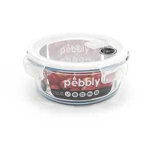 Comparateur de prix : Boîte hermétique PEBBLY ronde en verre borosilicate 950ml