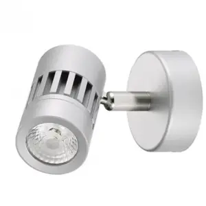 Trajectoire - Projecteur led 8W sur patère gris orientable ø 55X120X95...Vendu paramazon