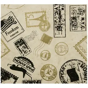Papier Lokta 50 x 70 cm 150 g/m² Timbres Noir et Or pas cher