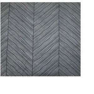 Papier Lokta 50 x 70 cm 150 g/m² Rayures contemporaines Noires sur Gri...
