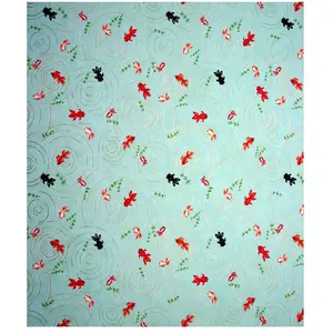Papier Japonais 52 x 65,5 cm 100 g/m² Poissons rouge fond bleu