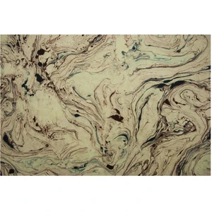 Papier Lokta marbré 51 x 76 cm 80 g/m² Blanc et rouge